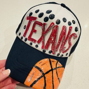 Texan Basketball Trucker Hat